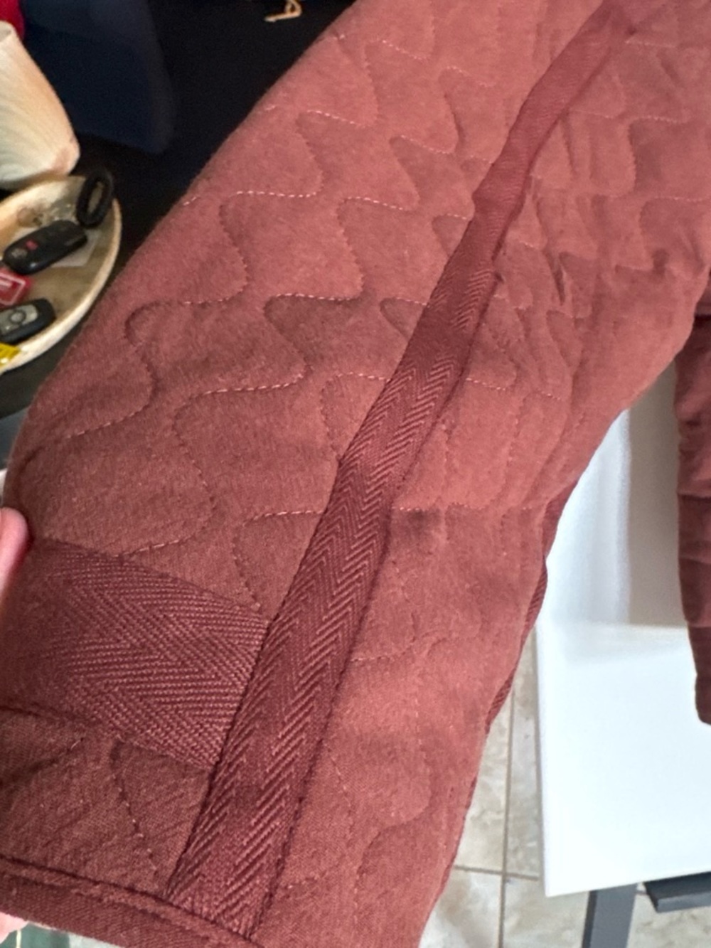 Quilted Rust Women's Jacket - Picture 6 of 7